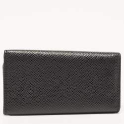 Pre Owned Louis Vuitton Black Leather 4 Key Holder