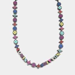 Louis Vuitton Signature Chain Necklace Multi in Metal with Gold/Silver/Rainbow-tone  - US