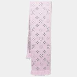 Logomania wool scarf Louis Vuitton Pink in Wool - 35751116
