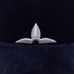 Pre Owned Louis Vuitton Marine Blue Monogram Velvet LV Touch Cap