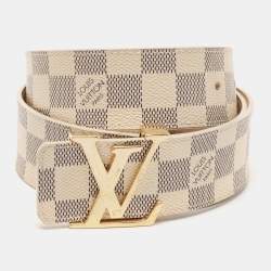 Accessories, White Checker Louis Vuitton Belt