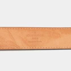 Louis Vuitton Blue Marine Epi Leather LV Initials Belt 90CM