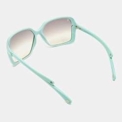 Pre Owned Louis Vuitton Blue  Acetate Z0363w Gradient Oversized Sunglasses 