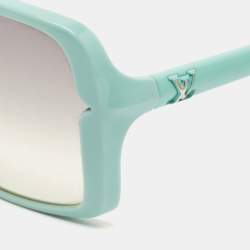 Pre Owned Louis Vuitton Blue  Acetate Z0363w Gradient Oversized Sunglasses 