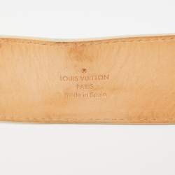 Louis Vuitton Damier Azur Canvas LV Initiales Belt 85CM