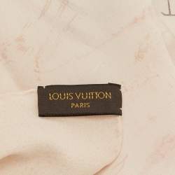 Pre Owned Louis Vuitton Cream Les Decors Parisiens au XIX Siecle Silk Stole
