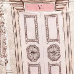 Pre Owned Louis Vuitton Cream Les Decors Parisiens au XIX Siecle Silk Stole