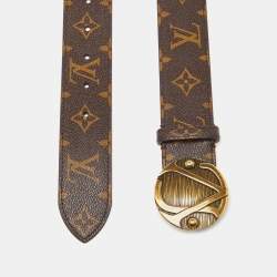 Pre Owned Louis Vuitton Monogram Canvas Ceinture 1904 Buckle Belt 95CM