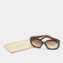 Pre Owned Louis Vuitton Brown Glitter Hortensia Z0366W Gradient Sunglasses