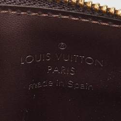 Pre Owned Louis Vuitton Amarante Monogram Vernis Key Pouch