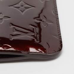 Pre Owned Louis Vuitton Amarante Monogram Vernis Key Pouch