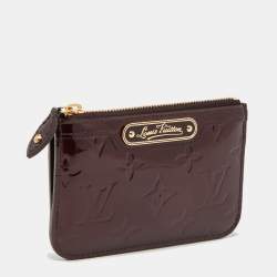 Pre Owned Louis Vuitton Amarante Monogram Vernis Key Pouch