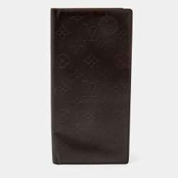 Louis Vuitton Dark Brown Monogram Matte Leather Bifold Wallet Organizer 