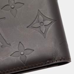 Louis Vuitton Dark Brown Monogram Matte Leather Bifold Wallet Organizer 