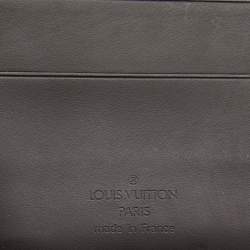 Louis Vuitton Dark Brown Monogram Matte Leather Bifold Wallet Organizer 