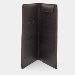 Louis Vuitton Dark Brown Monogram Matte Leather Bifold Wallet Organizer 