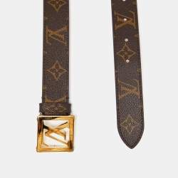 Louis Vuitton Monogram Canvas LV Frame Belt 85CM
