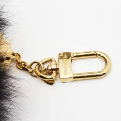 Pre Owned Louis Vuitton Black Mink Fur Lovely Key Holder
