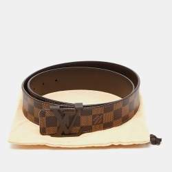 Louis Vuitton Damier Ebene Canvas LV Initiales Belt 90 CM