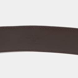 Louis Vuitton Damier Ebene Canvas LV Initiales Belt 90 CM