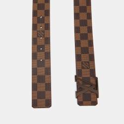 Louis Vuitton Damier Ebene Canvas LV Initiales Belt 90 CM