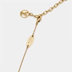 Pre Owned Louis Vuitton LV & Me Letter h Gold Tone Necklace