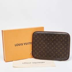 Pre Owned Louis Vuitton Monogram Canvas Laptop Sleeve