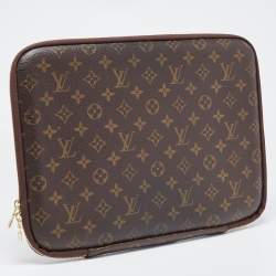 Pre Owned Louis Vuitton Monogram Canvas Laptop Sleeve