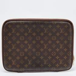 Pre Owned Louis Vuitton Monogram Canvas Laptop Sleeve