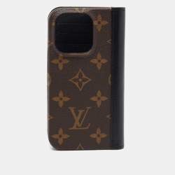 Pre Owned Louis Vuitton Monogram Canvas iPhone 14 Pro Folio Case
