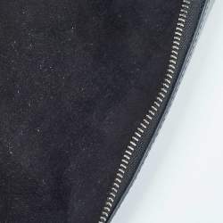 Pre Owned Louis Vuitton Black Leather and Monogram Eclipse Canvas Elizabeth Pencil Pouch 