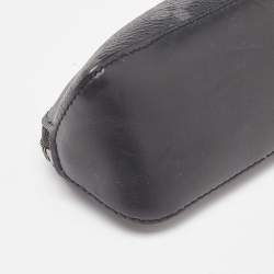 Pre Owned Louis Vuitton Black Leather and Monogram Eclipse Canvas Elizabeth Pencil Pouch 