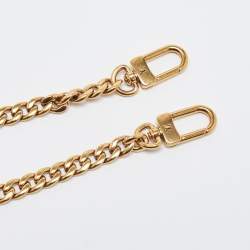 Pre Owned Louis Vuitton Gold Tone Chain Link Shoulder Bag Strap