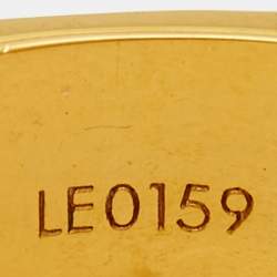 Pre Owned Louis Vuitton Nanogram Two Tone Band Ring Size 50.5