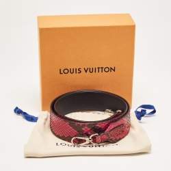 Louis Vuitton Pink Python Bandoulière Shoulder Bag Strap