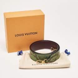 Louis Vuitton Green Python Bandoulière Shoulder Bag Strap