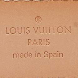 Pre Owned Louis Vuitton Blue Nuit Monogram Vernis Buckle Belt 80CM