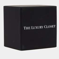 Pre Owned Louis Vuitton Loulougram Faux Pearl Gold Tone Earrings