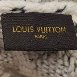 Louis Vuitton Cream Patterned Wool & Cashmere Beanie