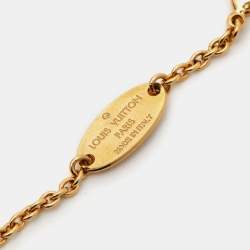 Pre Owned Louis Vuitton LV & Me Letter K Gold Tone Bracelet