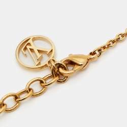 Pre Owned Louis Vuitton LV & Me Letter K Gold Tone Bracelet