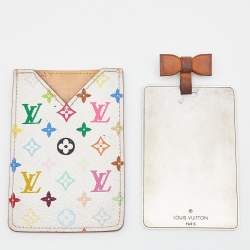 Louis Vuitton White Multicolore Monogram Canvas Etui Miroir Mirror Case