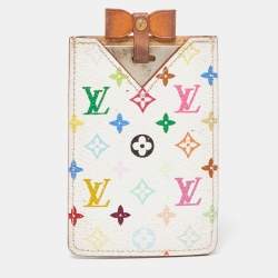 Louis Vuitton White Multicolore Monogram Canvas Etui Miroir Mirror Case