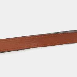 Louis Vuitton Brown Leather Snap Bag Shoulder Strap
