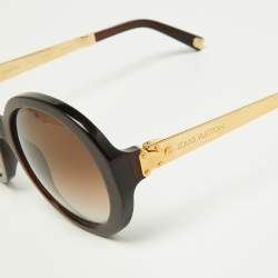 Louis Vuitton Brown Glitter/Brown Gradient Petit Soupcon Round Sunglasses