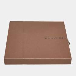 Louis Vuitton Brown Iventeur Monogram Print Silk Square Scarf