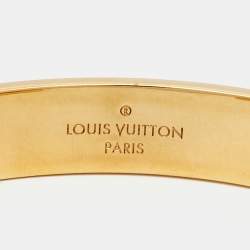 Louis Vuitton Monogram Canvas Gold Tone Bracelet