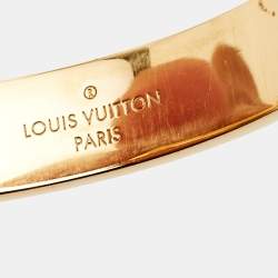 Louis Vuitton Monogram Canvas Gold Tone Bracelet
