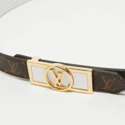 Louis Vuitton Monogram Canvas Dauphine Reversible Belt 90 CM