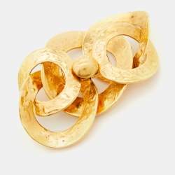 Louis Vuitton Martelé Gold Tone Bracelet